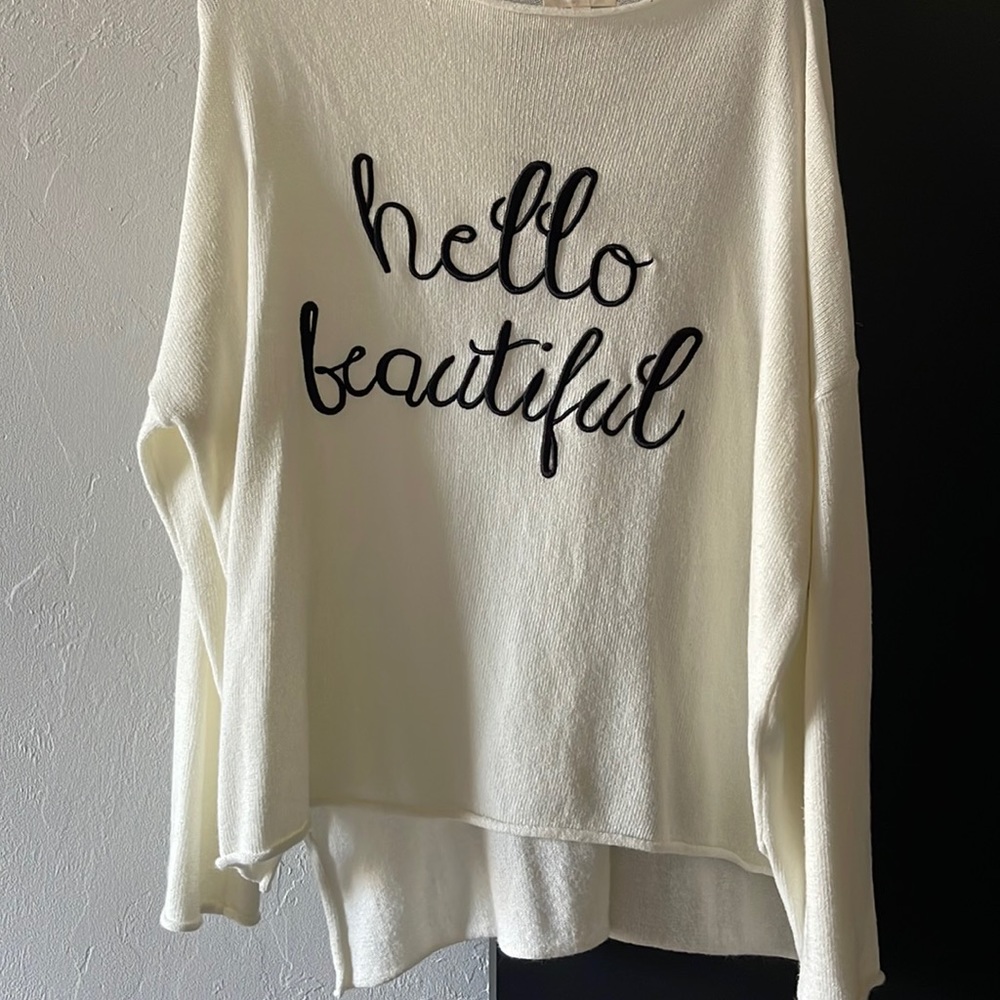 Hello beautiful off white sweater.